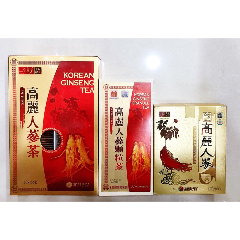 【韓國忠清南道】 韓國-高麗人蔘茶（3g*100包、3g*50包 紙盒、木盒）