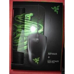 (撿便宜) Razer地獄狂蛇+重裝甲蟲小鼠墊控制版 滑鼠含鼠墊組合包 有線滑鼠 ABYSSUS+Goliathus