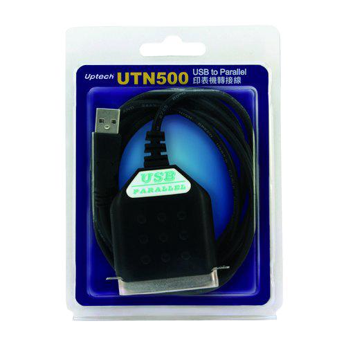 Uptech USB TO Parallel 印表機 轉接線 UTN500 1.8M 傳輸線 綠風潮