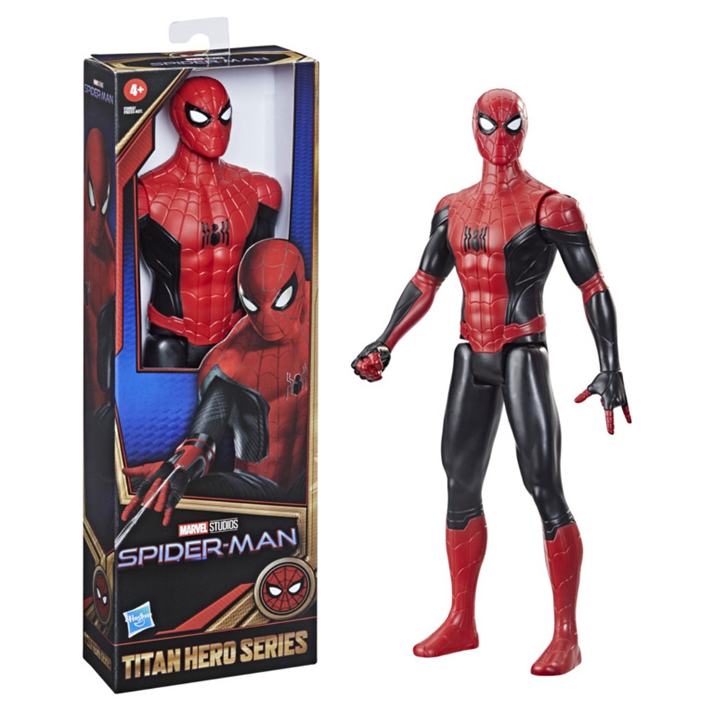 【孩之寶Hasbro】 漫威 蜘蛛人 無家日 電影 12吋 泰坦英雄人物組 蜘蛛人 黑紅配色戰衣