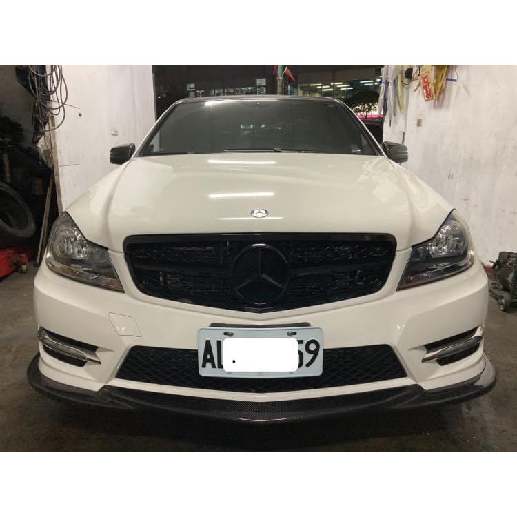 賓士 BENZ W204 S204 63款水箱護罩 C180一線星水箱罩 C250水箱罩 C300中網 C63水箱護罩