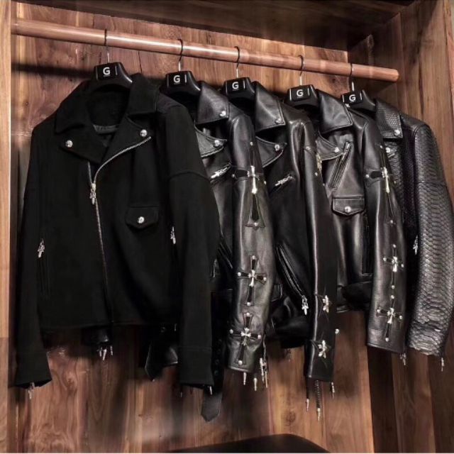 Chrome hearts 克羅心 CH 925純銀五金 進口牛皮 羊皮 明星款 高級訂製系列 皮衣