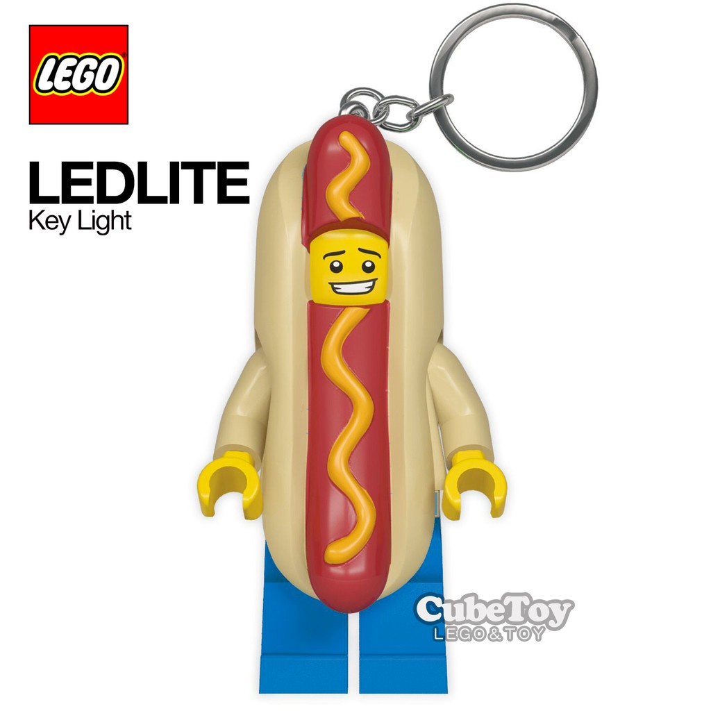 特價樂高積木 熱狗人 鑰匙圈 - LEGO Hotdog Man Led Lite -