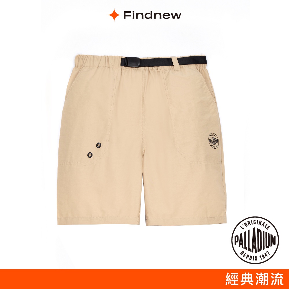 PALLADIUM 不對稱可調式腰帶鬆緊短褲 男款 105983-270【Findnew】