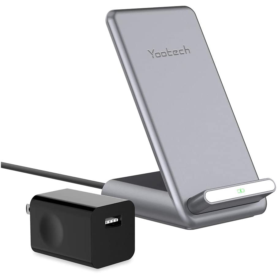 [現貨]Yootech 7.5W/10W/15W Qi認證 附快速充電器 相容 iPhone Pixel 3/4