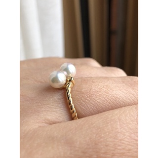 mikimoto akoya 珍珠18 k 戒指 特價10999含運費