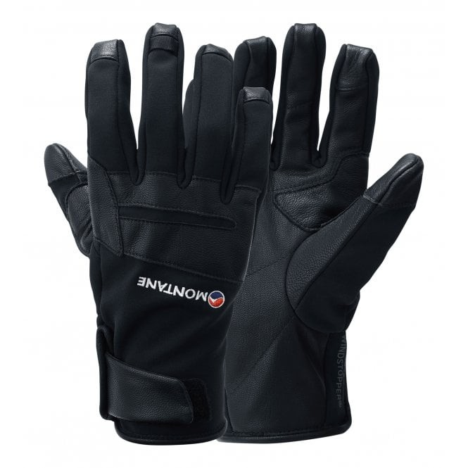 Montane Cyclone Glove 可觸控 WINDSTOPPER 賽克隆抗風羊皮手套 黑 GCYGLBLA