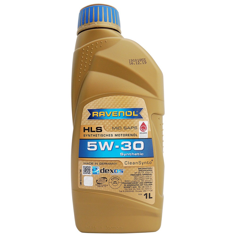 漢諾威 RAVENOL HLS 5W30 1公升 汽柴油合成機油 5W-30