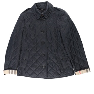 BURBERRY 菱格紋棉質輕型外套(海軍藍) 8053048