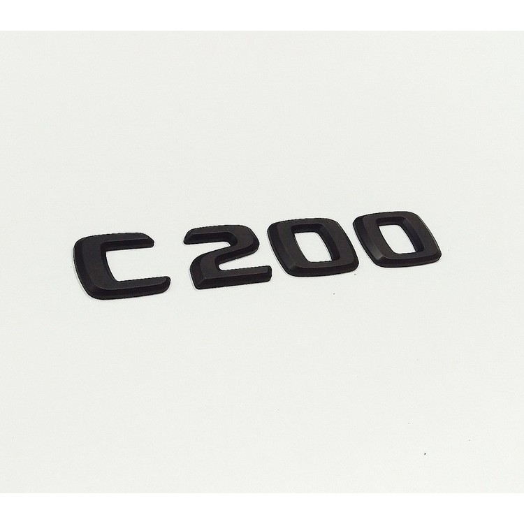 JR-佳睿精品 Benz C200 AMG 消光黑 字貼 字體 後廂字標 平面 25mm