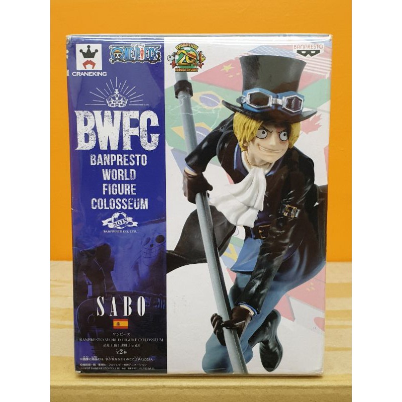 【海賊王 BWFC系列】造形王頂上決戰2 vol.8 薩波 SABO A款彩色版 白底藍貓證紙 正版