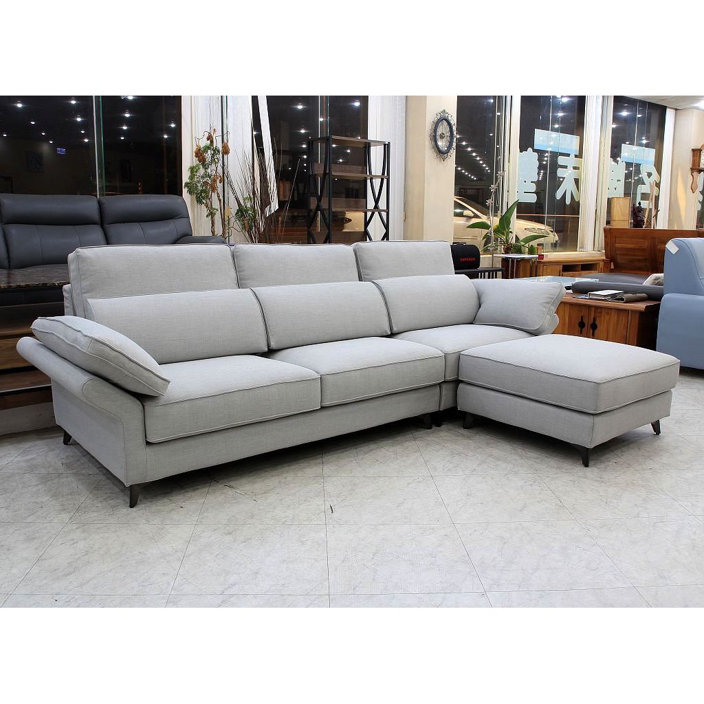歐風別館 卡利亞精品l型超細纖維亞麻布沙發 二 蘭陽布防潑水 無甲醛 超耐磨貓抓布 基隆至台中免運費 蝦皮購物