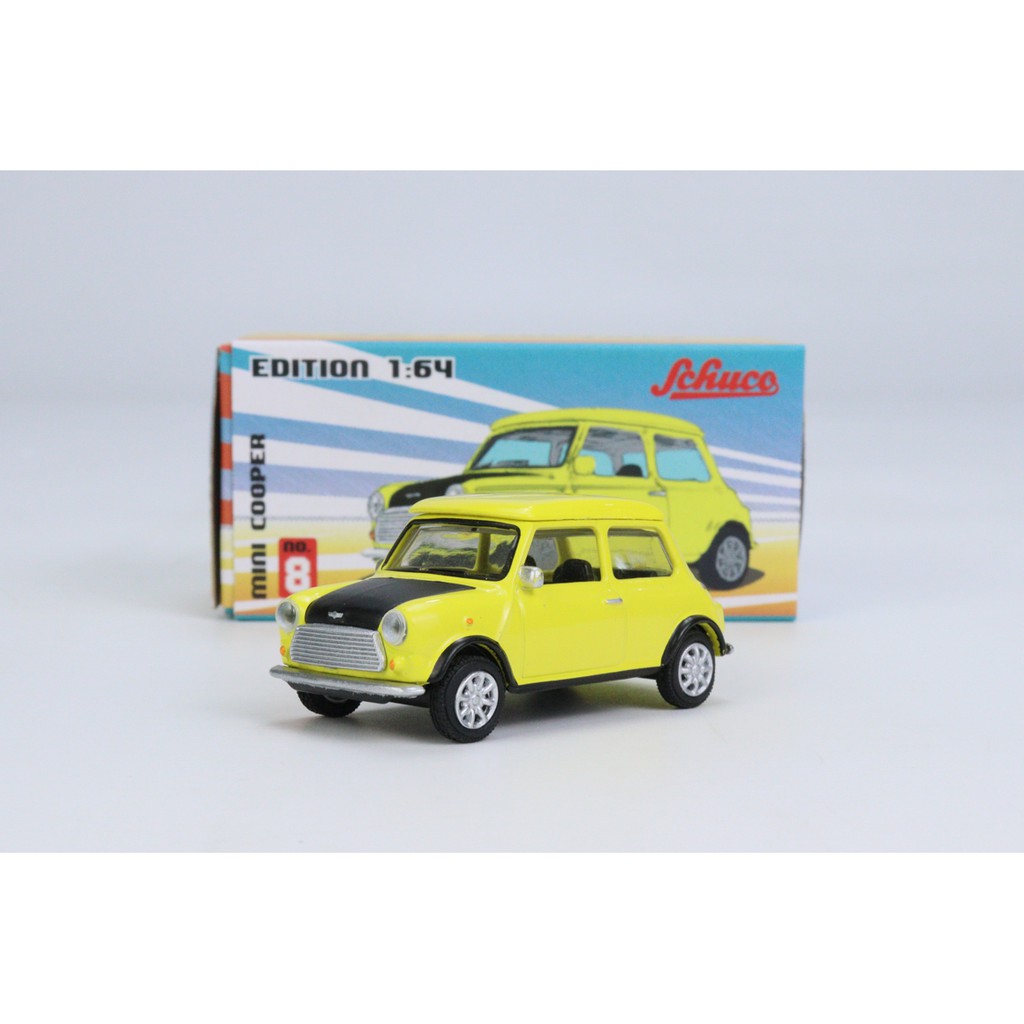 【模例】Schuco 1/64 Mini Cooper yellow 紙盒系列 #8