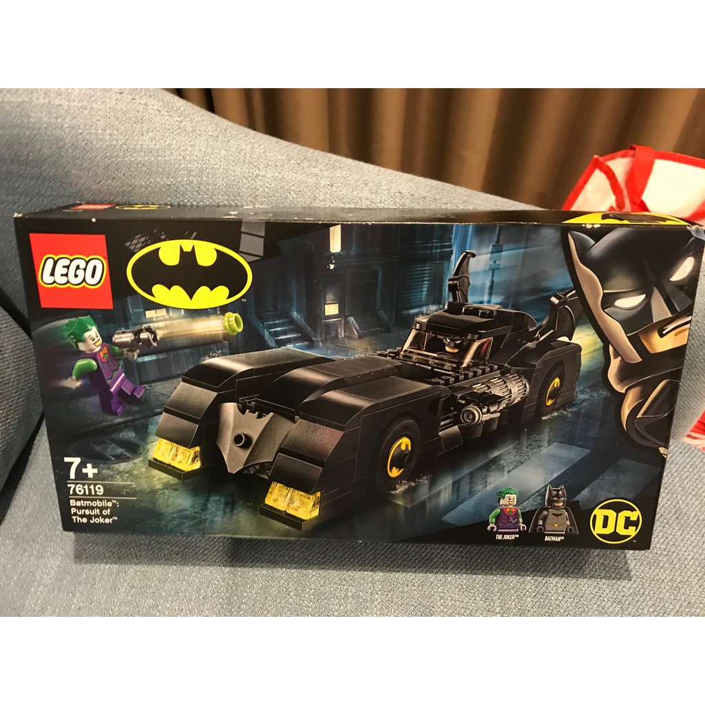 樂高 76119 - 蝙蝠俠 - 蝙蝠車:追逐小丑 - 蝙蝠俠超級跑車和小丑追逐