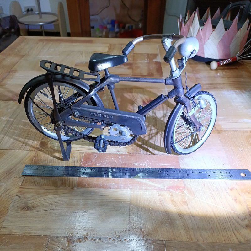 復古腳踏車模型踏板可以滾動