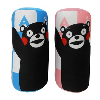 熊本熊KUMAMON 粉色絨毛圓型抱枕 圓筒枕 圓型枕 圓枕 抱枕 正版授權
