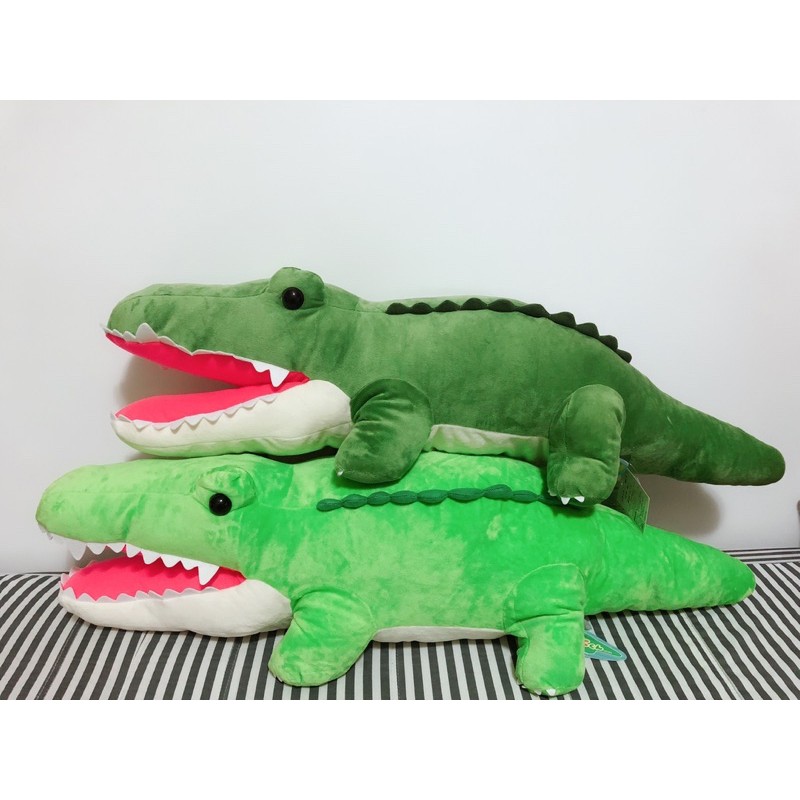 日本景品 兇兇鱷魚君 80cm鱷魚 手可伸入嘴巴 大型絨毛娃娃 有2色