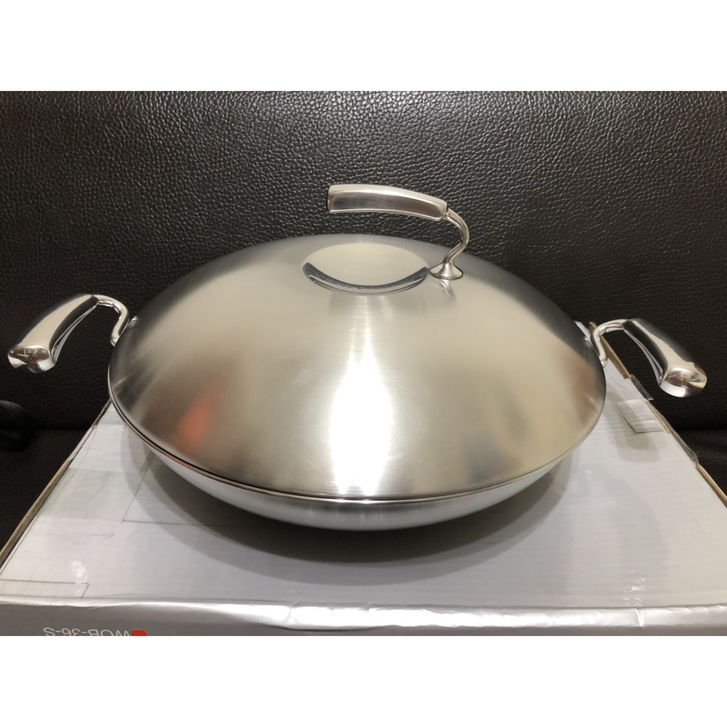 Thermos 膳魔師經典鍋wob系列wob 36 S 雙耳炒鍋36cm 少用 近全新 產品狀態如圖 蝦皮購物
