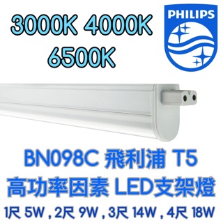 【築光坊】BN098C PHILIPS飛利浦 取代TWG086 LED支架燈 層板燈 3000K 4000K 6500K