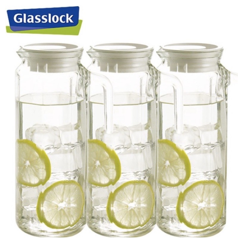 免運！全新！glasslock 格拉氏洛克 fresh water jar 冷水壺 冷水罐 水瓶 水壺 玻璃罐 玻璃壺
