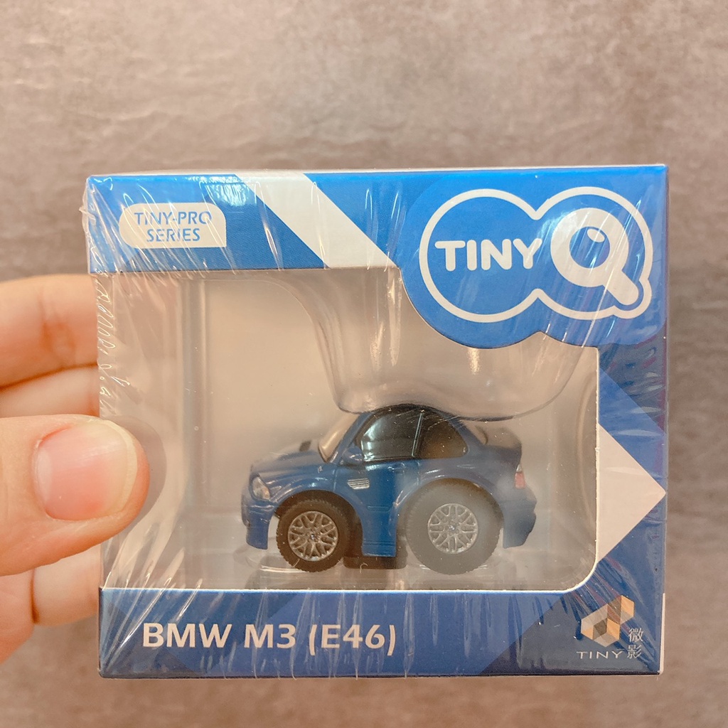 (小賈車庫) 小比例模型車 1/64 TINYQ 微影 Q車 BMW M3 E46 藍#05