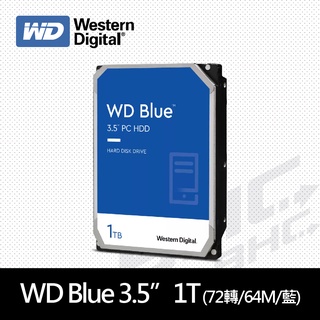 WD [藍標] 1TB 3.5吋硬碟 (WD10EZEX)
