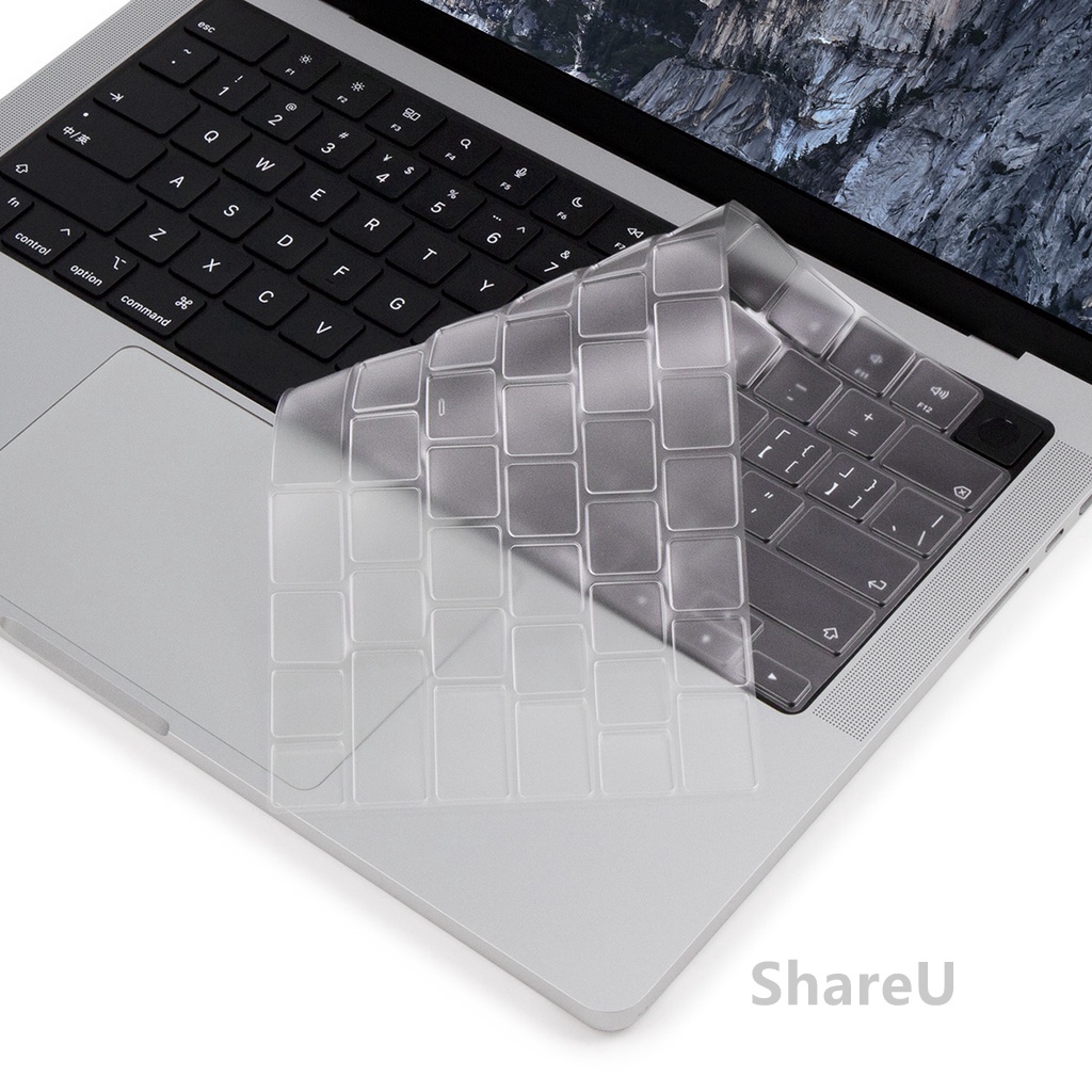 透明鍵盤膜 Macbook Pro 14 2024 新款Pro M3 max TPU透明鍵盤膜 保護貼膜 防水防塵全透