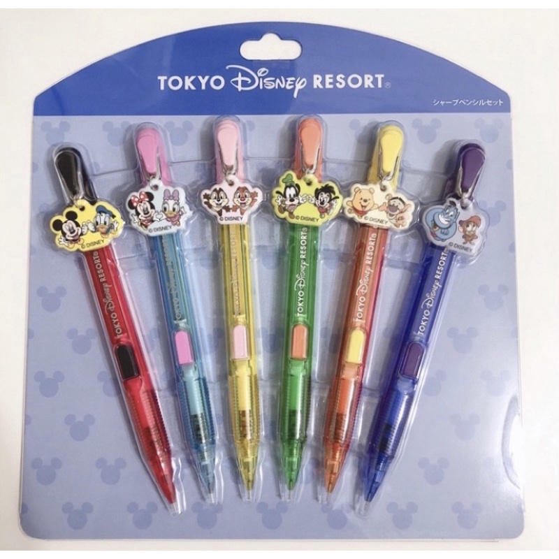 東京迪士尼自動鉛筆 樂園限定日本製米奇米妮 維尼熊 阿拉丁 奇奇蒂蒂 高飛/ 環球影城史努比自動鉛筆查理布朗 公主原子筆