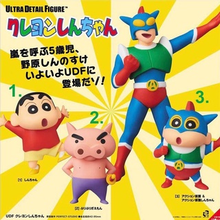BEETLE MEDICOM TOY UDF 蠟筆小新 野原新之助 小新 肥嘟嘟左衛門 動感超人 公仔 超人小新