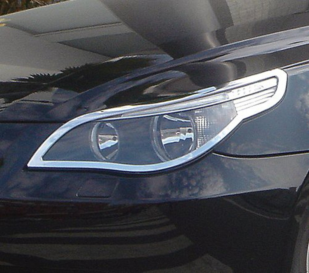 圓夢工廠 BMW 5系 E60 2003~2010 520 525 528 530 改裝 鍍鉻銀 車燈框 前燈框 頭燈框