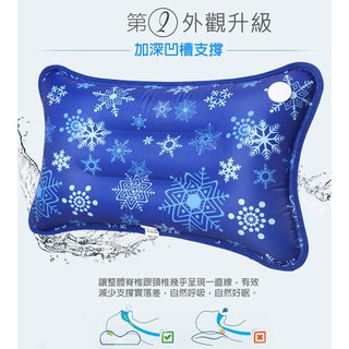 當天出貨 夏日消暑 冰涼枕頭 夏季冰枕冰墊水枕頭成人午睡充水枕頭兒童退燒降溫冰涼枕 冰晶
