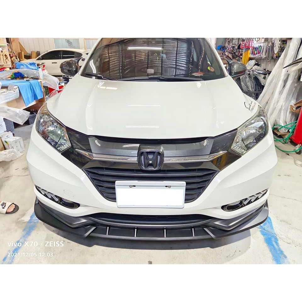 喜美HONDA HRV 直上 競速版 消光黑 前下巴 前鏟 前定風翼 前擾流板 下擾流板 保險桿 改裝下巴 通用下巴