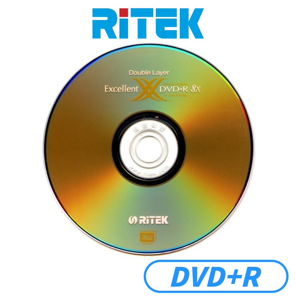 【Ritek錸德】DVD+R DL 8x 10片桶裝 光碟 DVD
