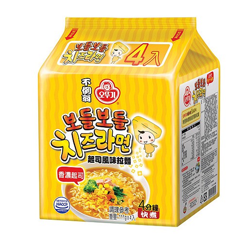 韓國不倒翁 起司拉麵(4入裝)【小三美日】泡麵/進口/ 團購 D520230|