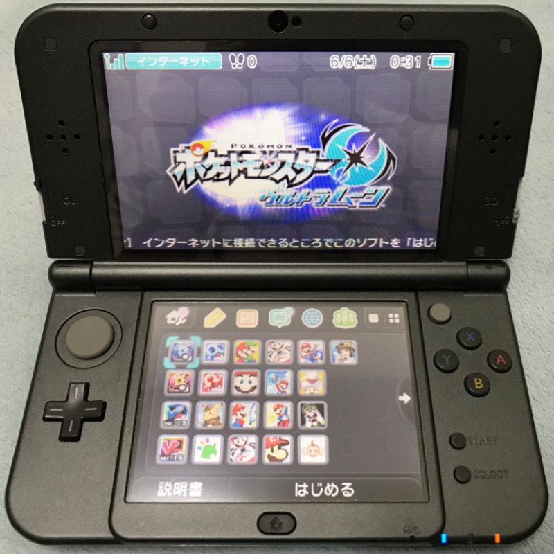 Nintendo New 3DS LL 已改B9S 附贈手把 保護貼