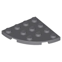 樂高 LEGO 深灰色 4x4 轉角 圓弧 30565 顆粒 積木 圓盤 Gray Plate Round Corner