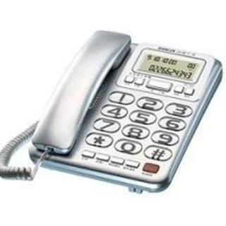 【通訊達人】【免運/含稅價】台灣三洋TEL-857 來電顯示有線電話機_保固一年_銀色