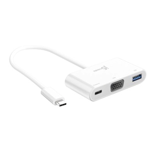 j5create 凱捷 USB Type-C to VGA 三合一螢幕轉接器 JCA378