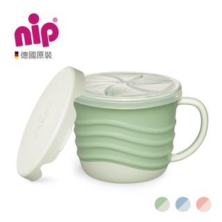 【NIP】德國製環保系列二合一點心盒-綠/藍/粉