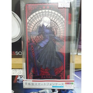日本帶回 Fate/Grand Order 手帳型/手機套/保護套/スマートフォンケース-黑Saber-送商店贈貼紙