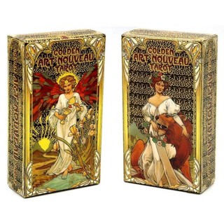 英文塔羅牌 Golden Art Nouveau Tarot黃金新藝術 塔羅牌桌遊卡牌