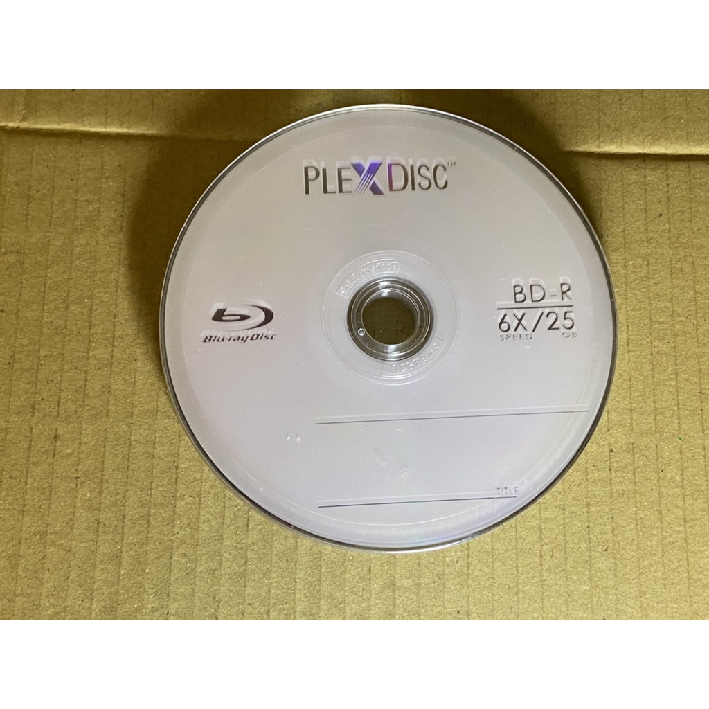 PLEXDISC BD-R 6X/25G藍光空白燒錄片5片裝