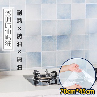 【70cm*45cm】廚房耐熱防油透明隔油貼紙 保護貼