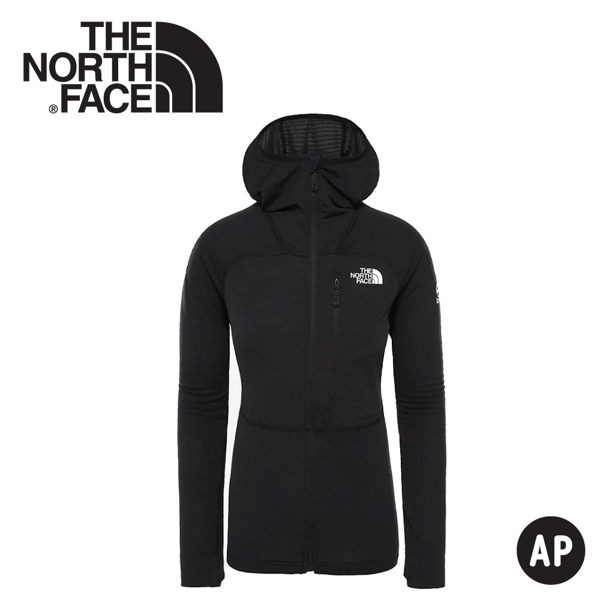 【The North Face 女 透氣快乾保暖刷毛外套《黑》】3SQA/運動外套/連帽外套/悠遊山水