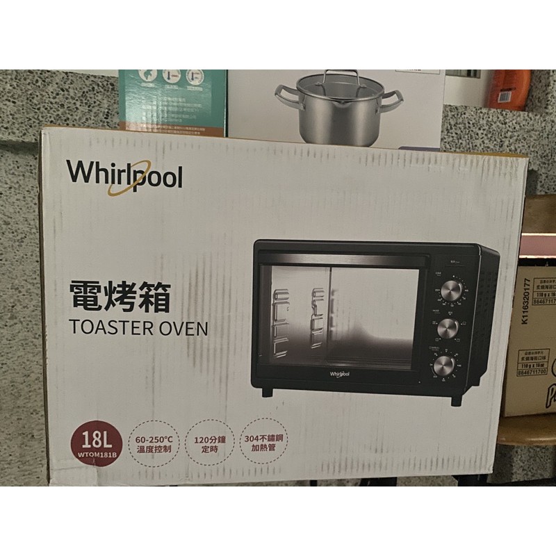 Whirlpool惠而浦 18公升不鏽鋼機械式烤箱 WTOM181B