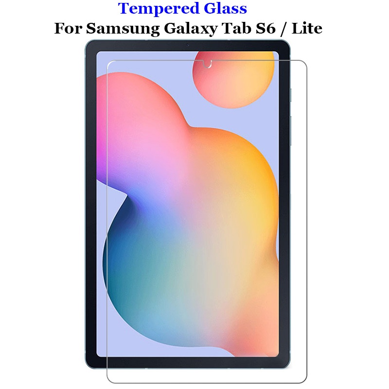 SAMSUNG 適用於三星 Galaxy Tab S6 / Lite 透明鋼化玻璃 9H 2.5D 超薄平板電腦前屏保護