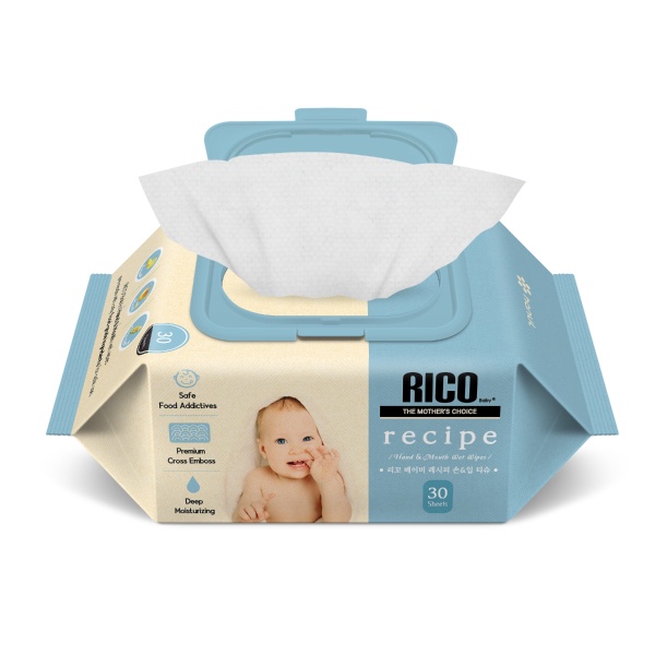 韓國 RICO baby 嬰兒手口濕紙巾30抽【麗兒采家】