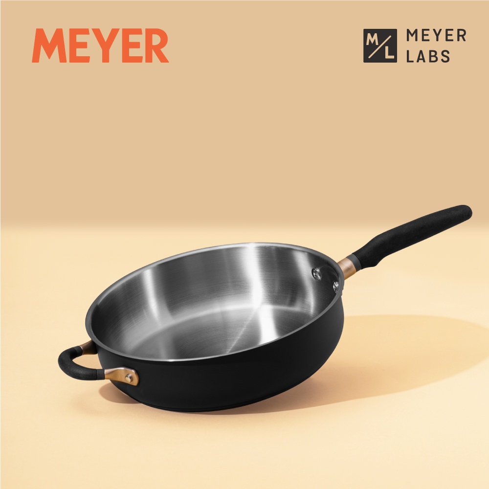 【MEYER 美亞】ACCENT微金亞光黑-不鏽鋼28cm /4.3L萬用深炒鍋(IH/電磁爐適用)