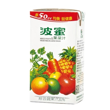 波蜜 果菜汁300ml(24入x3箱)