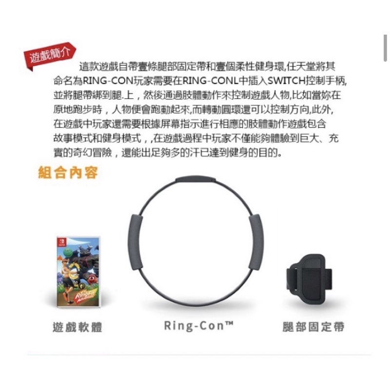 ［二手］副廠任天堂 NS Nintendo Switch Ring Fit 健身環大冒險  Ring-Con控制器